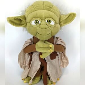 Authentic Disney Store Star Wars YODA Plushie 14"